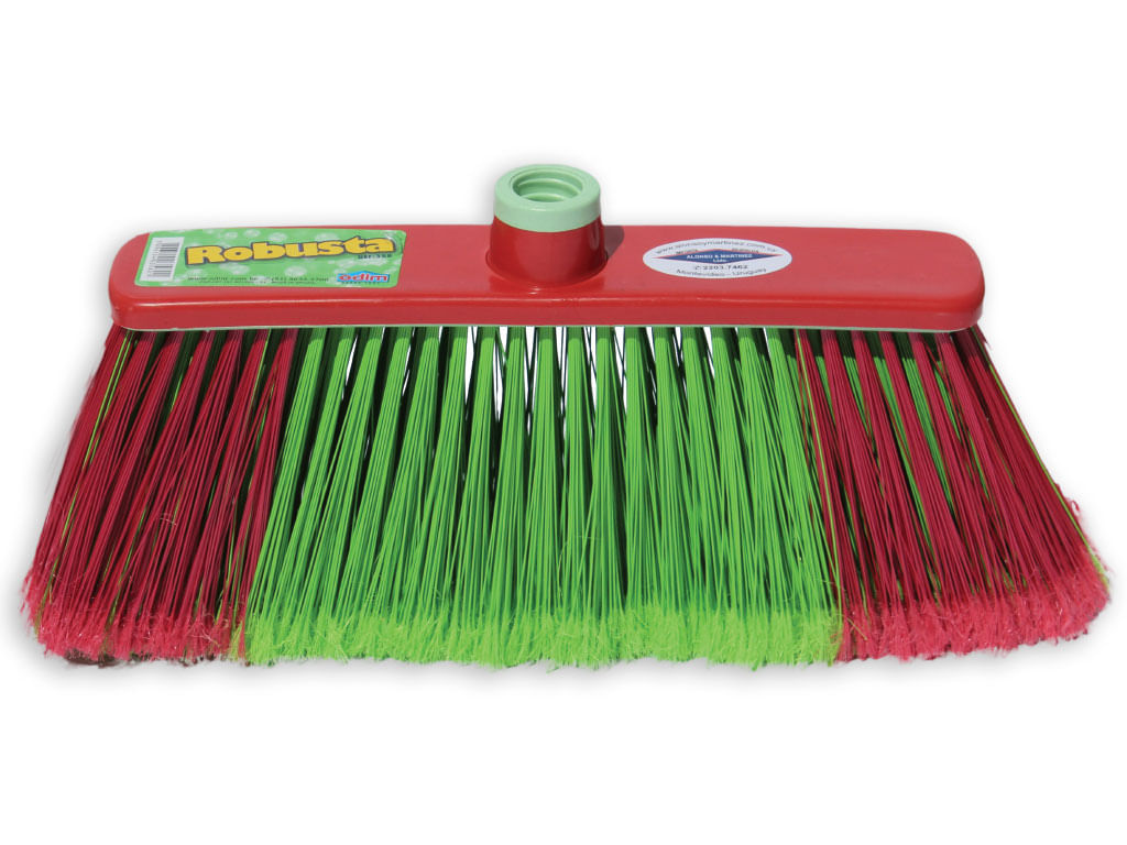 Escoba Aym Robusta Plastico 26X5X10.5Cm Doble Barrido