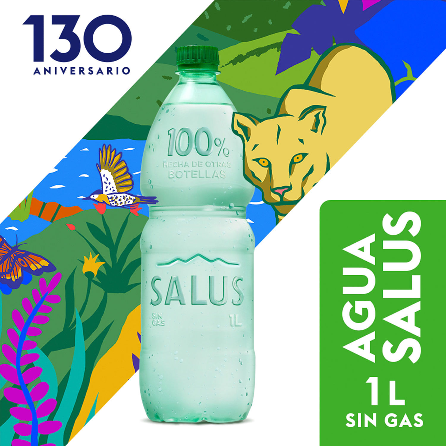 Agua salus con gas 1 L