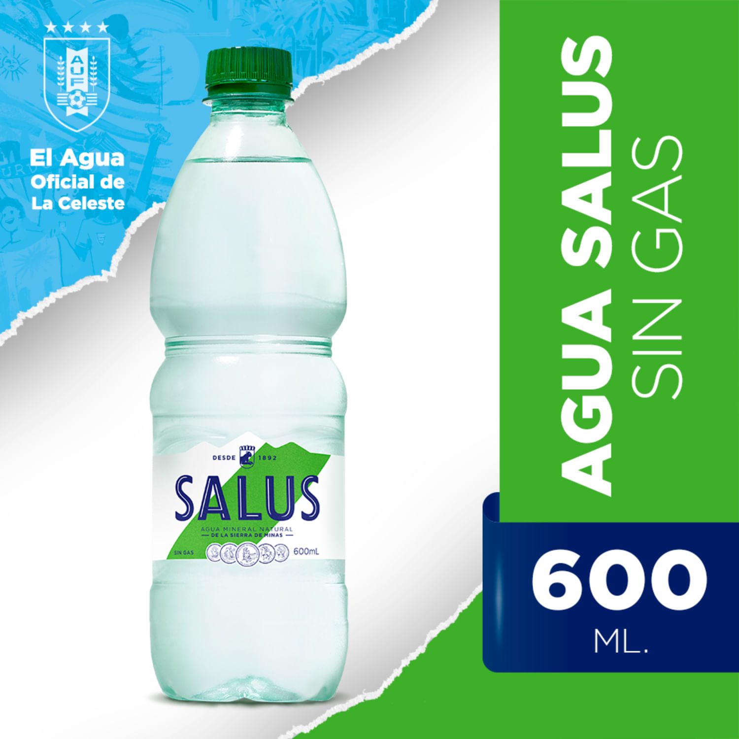 Agua salus con gas 600 ml