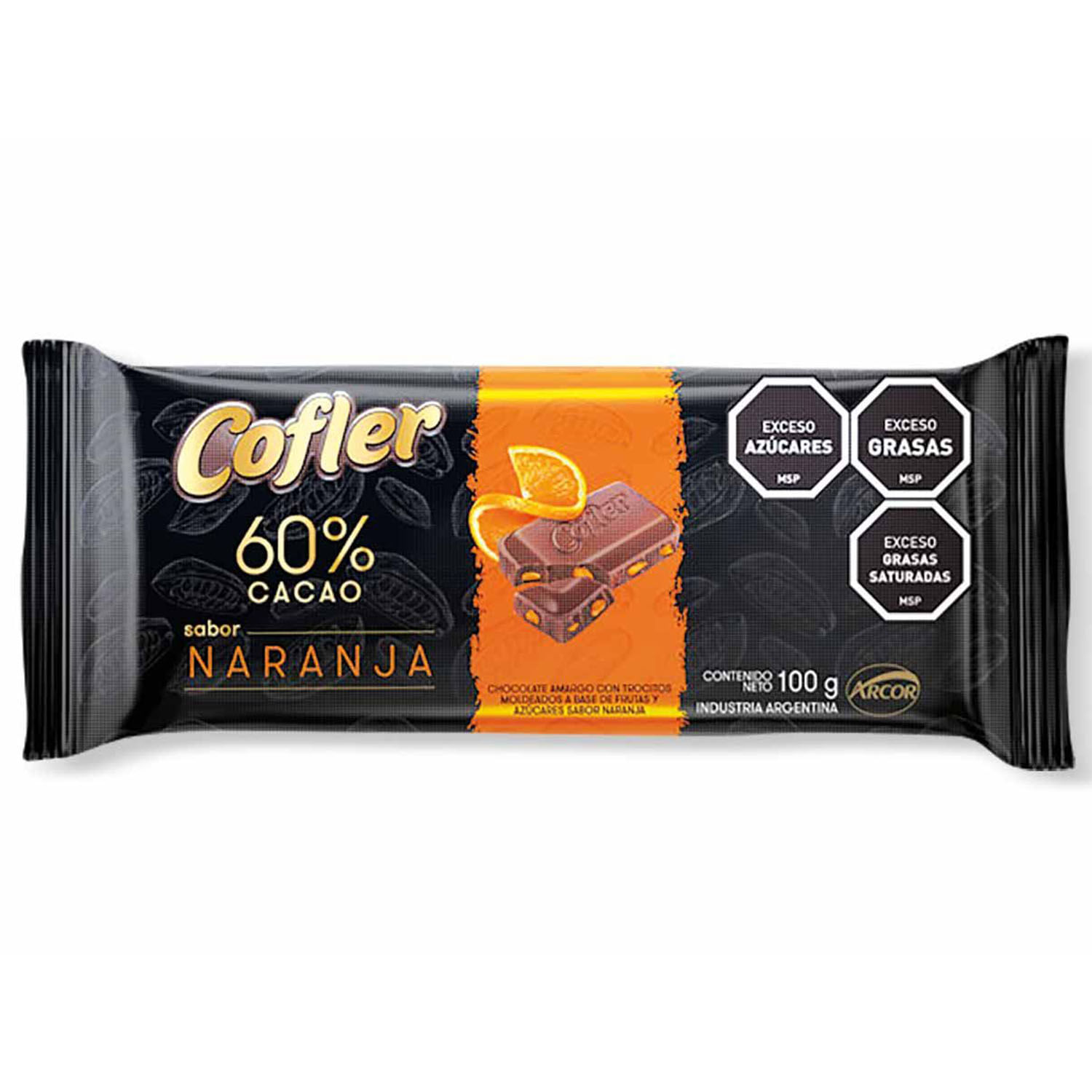 Chocolate Cofler 60% naranja